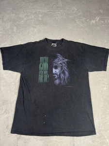 Vtg 90s What God Ever Done For You T-Shirt 2-Side Jesus Living Epistle Rap T XL - Picture 1 of 10