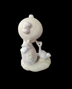 Precious Moments E1374/G Make a Joyful Noise Girl with Goose 1978 - Bild 1 von 6