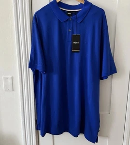 NWT Hugo Boss Black Label Pallas Men’s Polo Shirt Blue - Size L - Foto 1 di 4