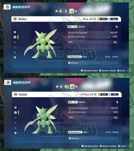 Sichlor & Scherox Shiny/ non shiny Item Max. EV 6IV/ DV Pokemon ZA Legenden: Z-A - Bild 1 von 20