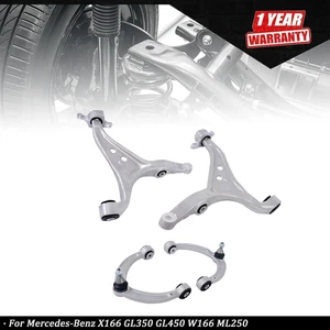 4PC Front Lower Upper Control Arm For Mercedes-Benz X166 GL350 GL450 W166 ML250 - Picture 1 of 12