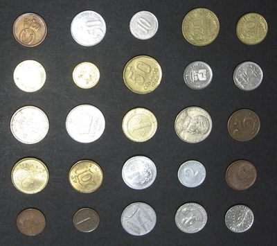 Lot of 25 Foreign Coins All Different World Coin Lot II - Image 1 of 2