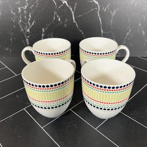 4 Kate Spade Lenox New York Hopscotch Drive Porcelain Coffee Mugs - Picture 1 of 5