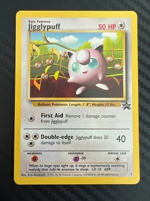 Pokémon TCG Jigglypuff Wizards Black Star Promos 7 Regular Promo  LP/MP - Image 1 of 2