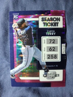 2022 Panini Chronicles - Contenders Optic Curtis Terry #13 Pink Pulsar Prizm (RC - Image 1 of 2
