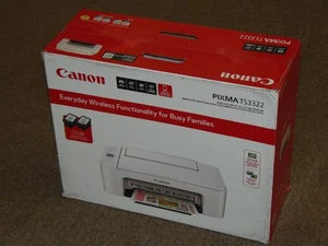 Stampante multifunzione a getto d'inchiostro wireless Canon PIXMA TS3322 NUOVA sigillata - Foto 1 di 1