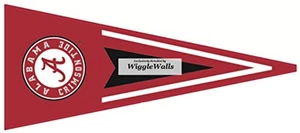 9 Zoll Wimpel Flagge University of Alabama Crimson Tide ACT Logo abnehmbare Wand D - Bild 1 von 2