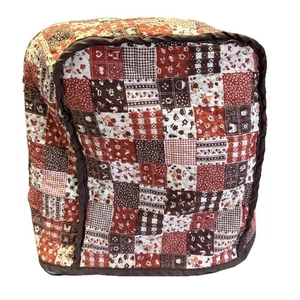 Quilted Fabric Stand Mixer Cover Reversable Handmade Boho Granny Vtg - Picture 1 of 17