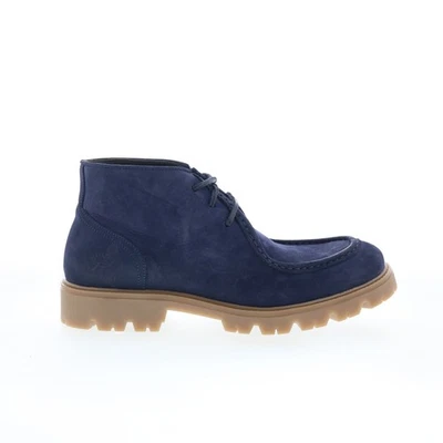 Stivali eleganti casual Pastori by Di Bianco Paraboot uomo blu nabuk stringati 9 - Immagine 1 di 4