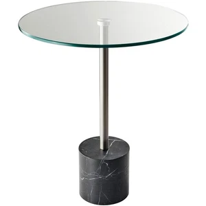 Adesso HX5282-01 Blythe 21 X 18 inch Steel and Black Marble End Table - Picture 1 of 1
