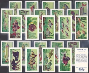 AMALGAMATED TOBACCO-FULL SET- AQUARIUM FISH 1961 (25 CARDS) EXCELLENT+++ - Picture 1 of 4