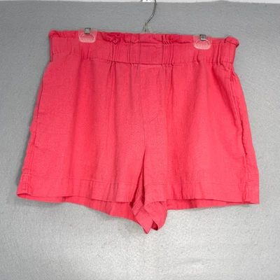 Pantalones Cortos A New Day Para Mujer Mezcla de Lino Talla L Bolsillos Verano Playa Vacaciones Informales Foto 1 de 4