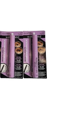 2 Wet n Wild Boosts Length Mega Mascara C158 Very Black NEW SEALED - Image 1 of 2