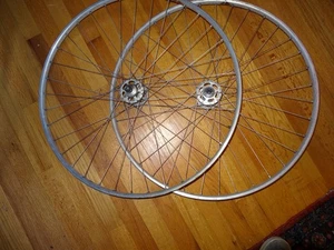 Cerchi vintage Campagnolo anni 60 Gran Sport mozzi cerchi Mavic tubolari flangia alta - Foto 1 di 8