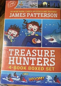 Treasure Hunters 4 Paperback Books Boxed Set (2021) by James Patterson - Foto 1 di 3