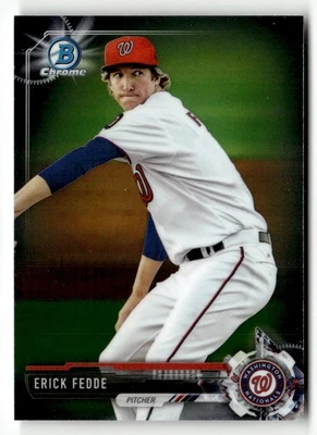 2017 Bowman #BCP12 Erick Fedde Chrome Prospects - Image 1 of 2