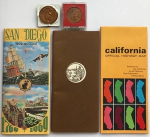 1969 San Diego CA Illustrated Map & Travel Brochure 200th Anniversary 1769-1969. - Picture 1 of 7