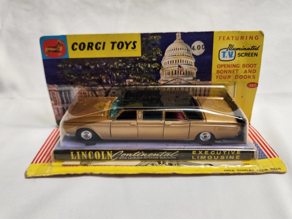 Corgi Toys 262 Lincoln Continental Lehmann Peterson Executive Limousine Nice!! - Image 1 of 4