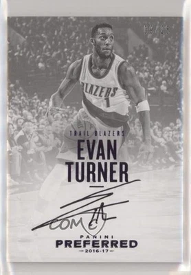 2016-17 Panini Preferred Auto Purple /25 Evan Turner #126 Auto - Image 1 of 2