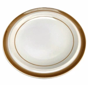 Brown Monterrey Bread Butter Plate Round Stoneware Japan 6 1/4 Vintage - Picture 1 of 8