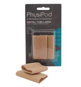 PhysiPod Silicone Gel Digital Tube Finger and Toe Fabric Protector Large - Picture 1 of 1