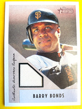 2002 Bowman Heritage Relics #BB Barry Bonds Jersey Card