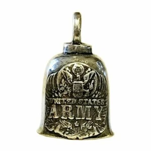 Pewter Motorcycle Gremlin Bell US Army Made in the USA - Bild 1 von 4