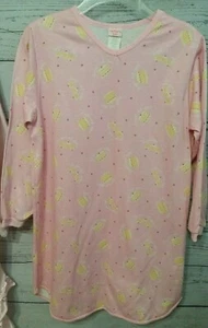 Carters Kids Girls Nightgown WInter Vintage Pink Pullover Size XL - Picture 1 of 5