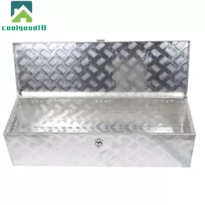 39"X13"X10" Silver Aluminum Pickup Truck Trunk Bed Tool Box Trailer Storage+2Key - Foto 1 di 14