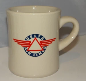 Taza de café de aviación DELTA Airlines aviones 12 oz. Estilo comedor vintage - Imagen 1 de 8