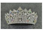 colors Wedding silver Crown with colors crystals