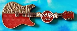 2020 HARD ROCK CAFE NIAGARA FALLS CANADA **MAGNET** MAROON SCULPTURE CITY GUITAR - Picture 1 of 2