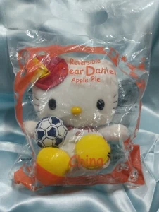 Rare! Hello Kitty Dear Daniel FIFA 2002 McDonald's CHINA Reversible Plush Seal - Picture 1 of 14
