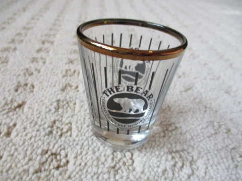 The Bear Grand Traverse  Resort Traverse City Michigan Shot Glass * Cover