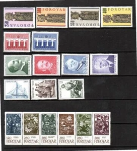 FAROE MNH 1984 COMPLETE YEAR SETS - Picture 1 of 1