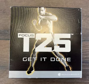 Focus T25 Get It Done DVD Set Alpha + Beta Workout 9 Discs & Calendar READ - Foto 1 di 7