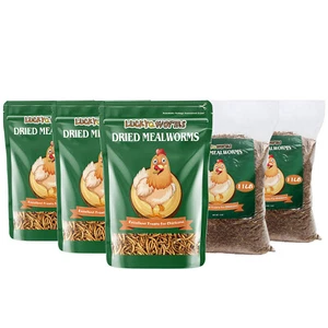 11LBS-44LBS Bulk Dried Mealworms for Wild Blue Birds Hen Reptile Treats Non-GMO - Picture 1 of 11