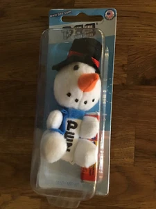 Winter Plush Snowman Carded Keychain PEZ Dispenser 2015 Retired (PD#493) - Picture 1 of 3