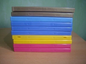 10 x Empty DVD Cases Multi colours - Afbeelding 1 van 4