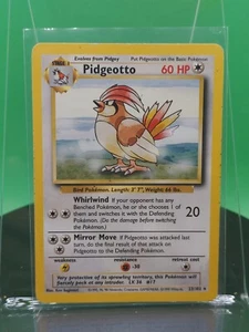 Pidgeotto 22/102 Base Set Unlimited Rare 1999 English Pokemon Card WoTC TCG - Picture 1 of 2