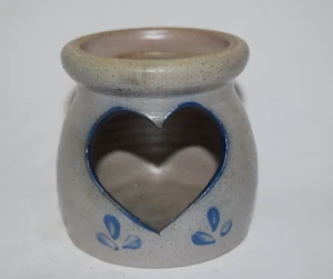 Rockdale Union Pottery 1977 USA Cutout Herz Votivkerzenhalter 3 1/2" - Bild 1 von 4