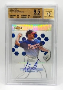 Andy Marte 2003 Finest Refractors RC Auto Autograph /199 BGS 9.5 Atlanta Braves - Picture 1 of 3