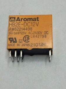 HB2E-DC12V Elektromechanisches Relais 12VDC 250 Ohm DPDT 20x11x16,3mm DIP - Bild 1 von 4