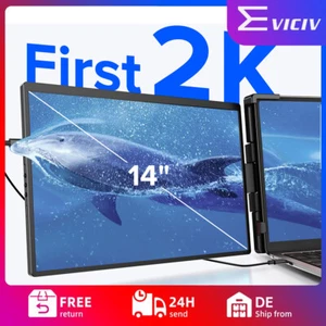 14" 2K Single Screen Laptop Monitor Extender Display Kompatibel mit Mac Wins DE - Bild 1 von 10