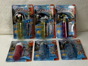 Star Wars Episode III M&Ms Minis All 6 Collectors Dispensers C3PO,Obi-Wan,Yoda + - Picture 1 of 9