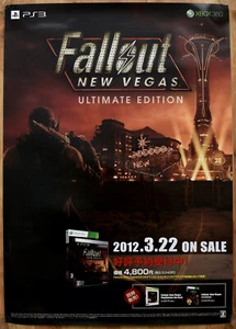 Fallout New Vegas RARE PS3 XBOX 360 51.5cm x 73cm Japanese Promotional Poster #1 - Picture 1 of 1