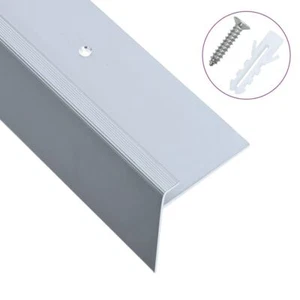 15 Pcs Stair Nose Molding Staircase Tread Edging F-Shaped Nosing Aluminium 90cm - Picture 1 of 5