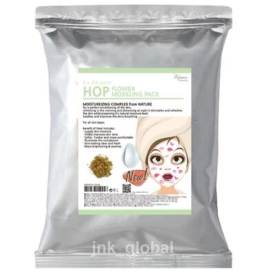 Hop Flower Modeling Mask Powder Pack Anti-Aging By Korean Cosmetics 1kg (2.2lb) - Image 1 of 4