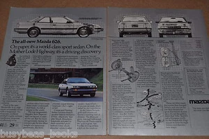 1983 Mazda 626 2-page advertisement, MAZDA 626, photos, cutaway drawing - Picture 1 of 3