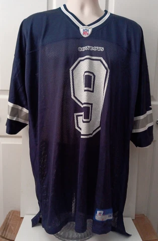 NFL DALLAS COWBOYS TONY ROMO - Adult Blue Reebok OnField Jersey, Size XXL Cover